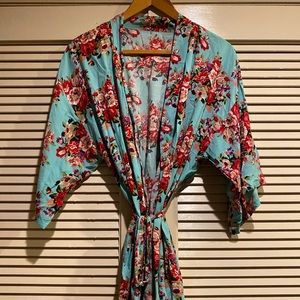 Floral Print Robe